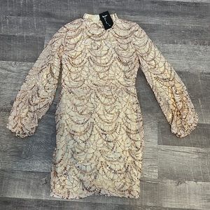 Miss Ord Rose Gold Cocktail Dress